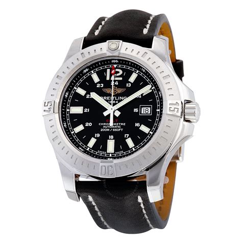 breitling automatic - breitling automatic 44 black dial.